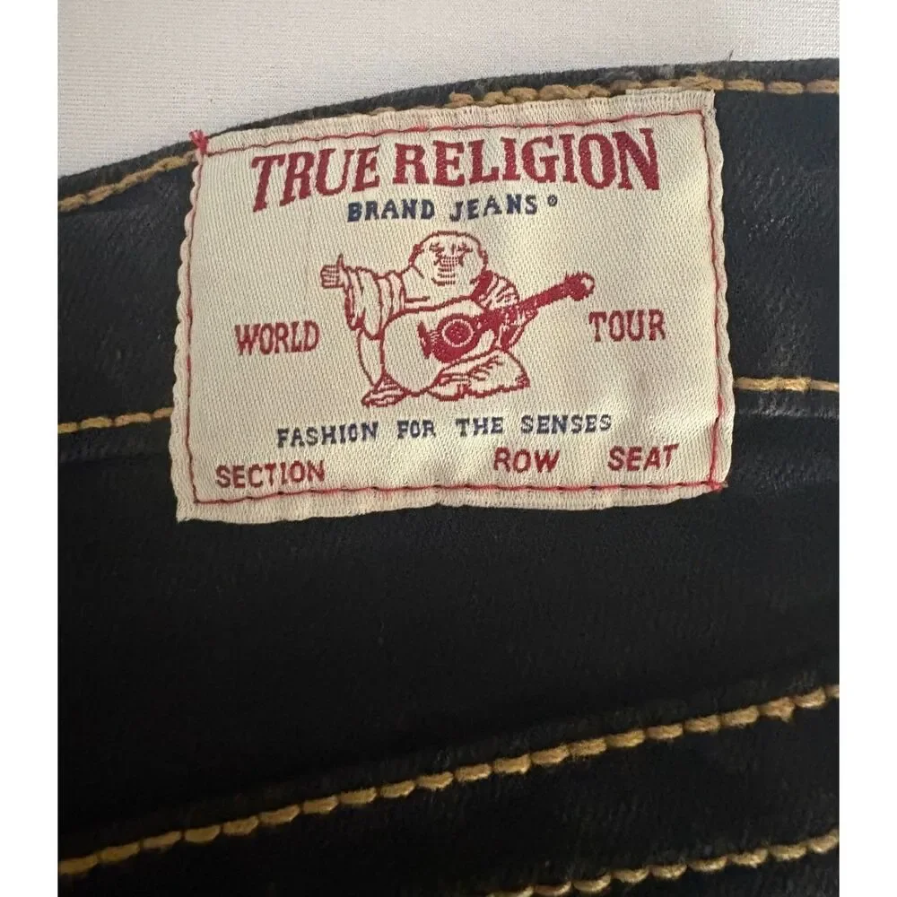 True Religion Ricky Relaxed Straight Denim Shorts